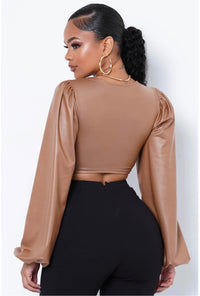 Caramel Crop Top